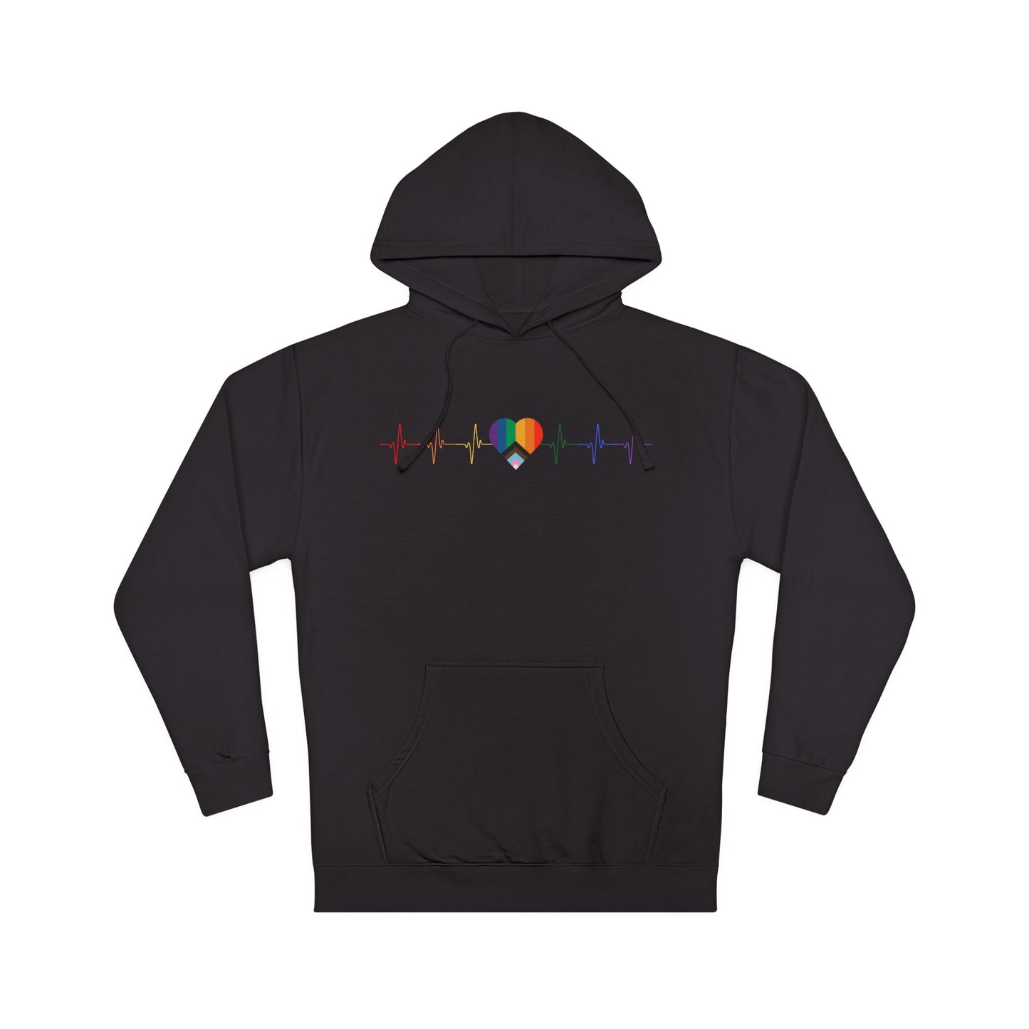 Pride Pulse Rainbow Heart Sweatshirts