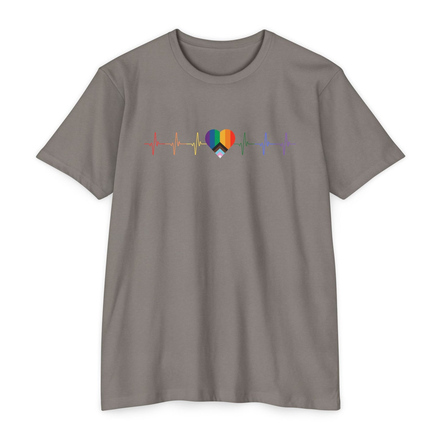 Pride Pulse Rainbow Heart T-Shirt